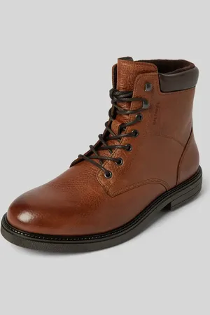 Tommy Hilfiger Lederboots mit Label-Details in , Größe 43