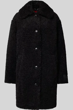 HUGO BOSS Mantel aus Kunstfell Modell 