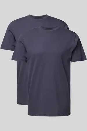 Ragman T-Shirt mit geripptem Rundhalsausschnitt in , Größe S