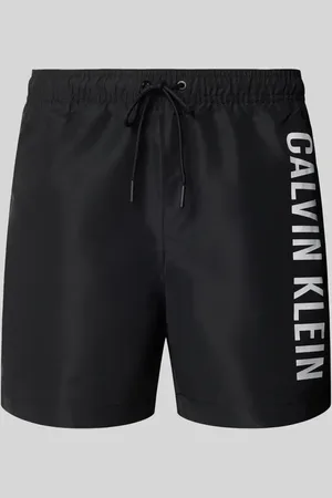 Calvin Klein Regular Fit Badeshorts mit Label-Print in , Größe S