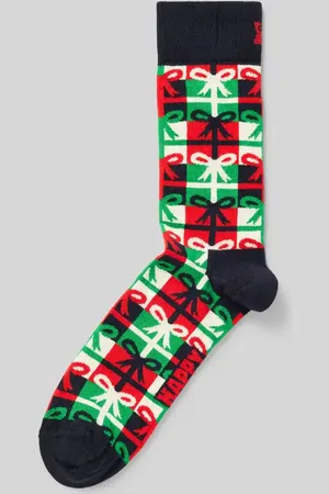 Happy Socks Socken mit Label-Schriftzug Modell 