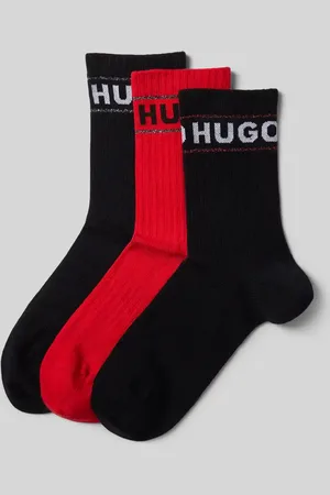 HUGO BOSS Socken mit Label-Schriftzug im 3er-Pack in , Größe 36-42