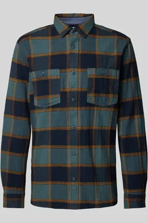 TOM TAILOR Regular Fit Flanellhemd aus reiner Baumwolle mit Karomuster in , Größe S