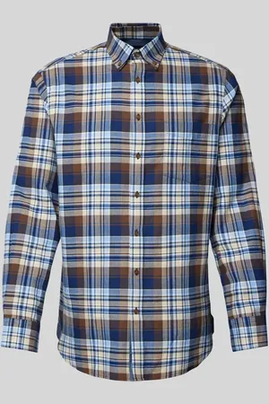 Christian Berg Light-Flanellhemd mit Button-Down-Kragen in , Größe S