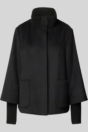 QS by s.Oliver Relaxed Fit Jacke aus Woll-Mix mit Rippbündchen in , Größe 42