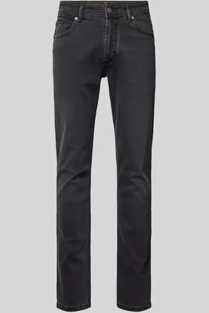 Christian Berg Straight Fit Jeans mit Brand-Detail in , Größe 33/34
