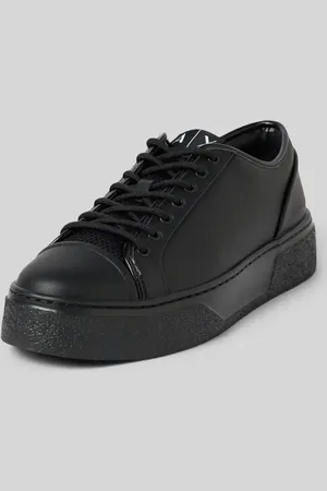 Armani Exchange Ledersneaker mit Plateausohle Modell 