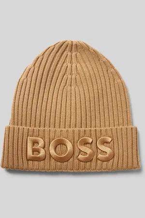 HUGO BOSS Beanie mit Label-Stitching Modell 