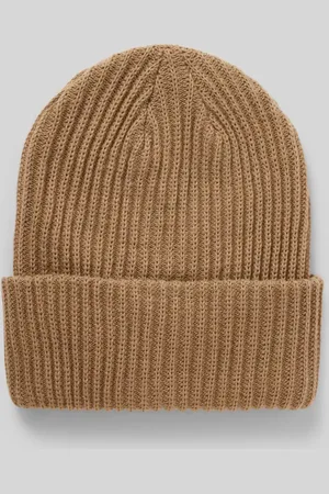Pieces® Beanie aus Rippstrick mit Umschlag Modell 