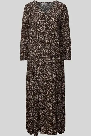 Zabaione Midikleid aus Viskose mit V-Ausschnitt in , Größe XS