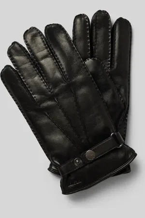 Hestra Lederhandschuhe mit verstellbarem Verschluss Modell 