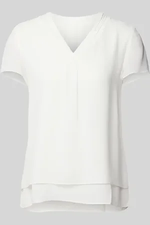 QS by s.Oliver Blusenshirt mit V-Ausschnitt in , Größe 36