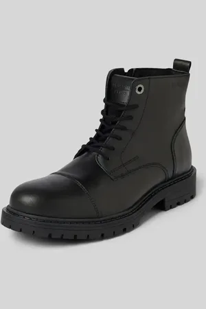 JACK & JONES Lederboots mit Zugschlaufe Modell 