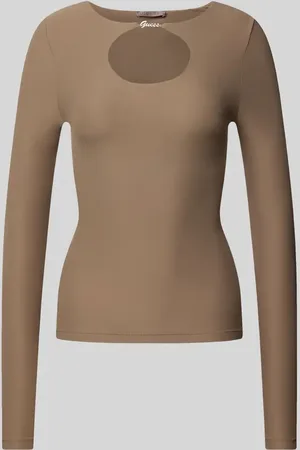 Guess Longsleeve mit Schlüsselloch-Ausschnitt Modell 