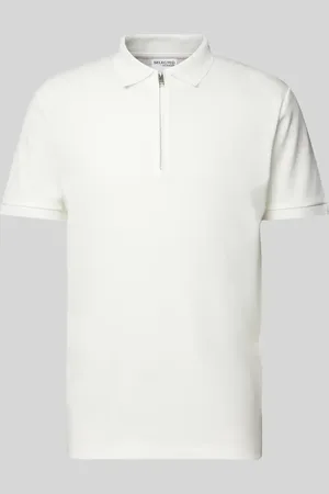 SELECTED Poloshirt mit kurzem Reißverschluss Modell 