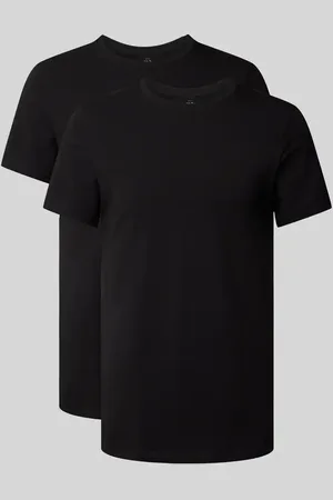 Bread & Boxers T-Shirt mit geripptem Rundhalsausschnitt in , Größe S