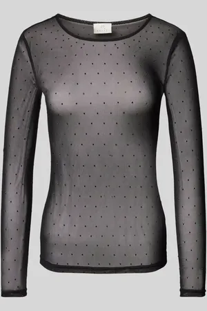 Kaffe Longsleeve in semitransparentem Design Modell 