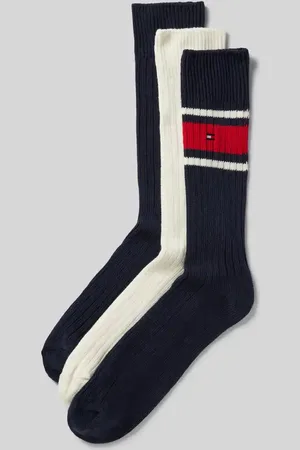 Tommy Hilfiger Socken in Ripp-Optik mit Geschenkbox im 3er-Pack in , Größe 39-42