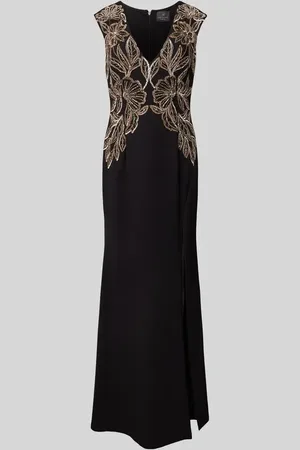 Adrianna Papell Abendkleid mit V-Ausschnitt und Pailletten in , Größe 38