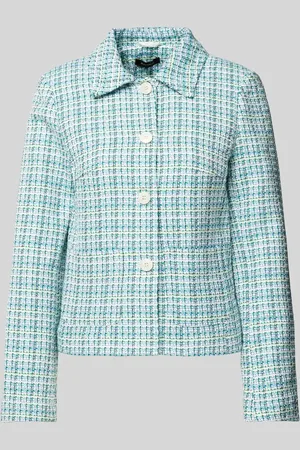 More & More Slim Fit Blazer in Bouclé-Optik in , Größe 36