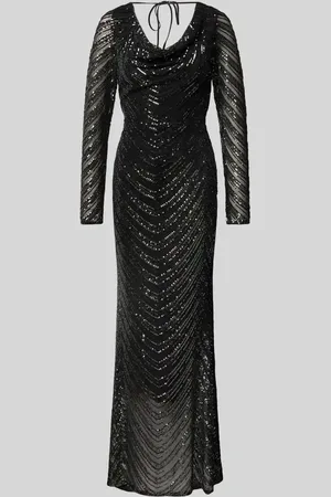 Lipsy London Cocktailkleid mit Wasserfall-Ausschnitt und Pailletten in , Größe 32