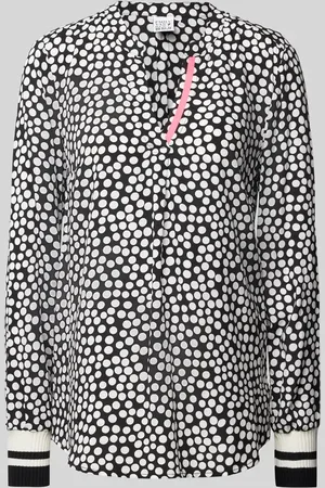 Emily van den Bergh Regular Fit Bluse mit Tunikakragen in , Größe 42