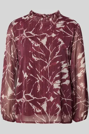 Zabaione Blusenshirt mit Stehkragen in , Größe M