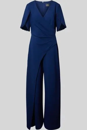 Adrianna Papell Jumpsuit in Wickel-Optik mit Perlen in , Größe 34