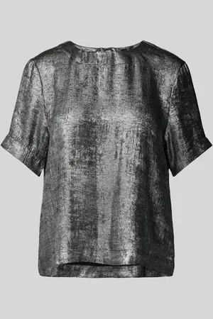 Kaffe Blusenshirt mit Rundhalsausschnitt Modell 