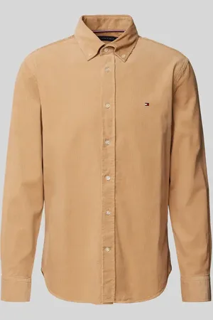Tommy Hilfiger Regular Fit Cordhemd mit Button-Down-Kragen Modell 
