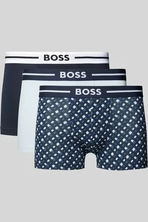 HUGO BOSS Trunks mit elastischem Logo-Bund im 3er-Pack in , Größe S