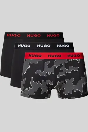 HUGO BOSS Trunks mit elastischem Label-Bund im 3er-Pack in , Größe S
