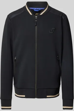 Joy Sweatjacke mit Label-Stitching in , Größe 48