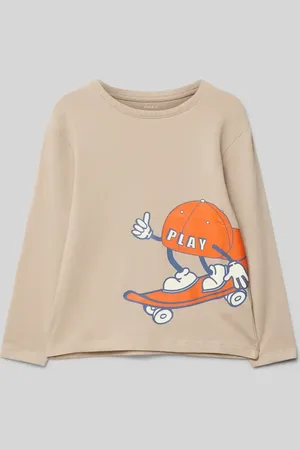 NAME IT Comfort Fit Langarmshirt mit Motiv-Print Modell 