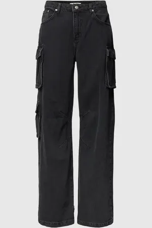 NA-KD Cargohose mit Knopfriegel in , Größe 40