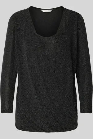 Apricot Longsleeve mit Glitter-Effekt in , Größe L