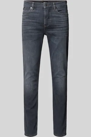 HUGO BOSS Slim Fit Jeans mit Label-Detail Modell 
