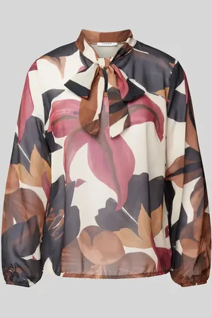 Zabaione Regular Fit Schluppenbluse mit Ballonärmeln Modell 