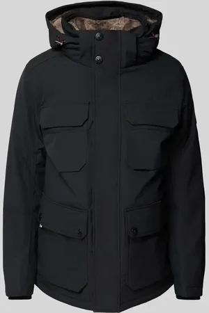 TOM TAILOR Regular Fit Parka mit abnehmbarer Kapuze und Kunstfellfutter in , Größe XXXL