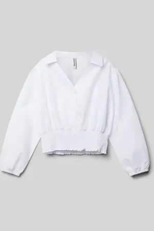 Blue Effect Regular Fit Bluse mit Smok-Details in , Größe 152