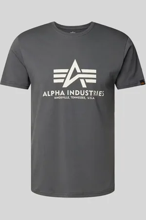Alpha Industries T-Shirt mit Label-Print in , Größe S