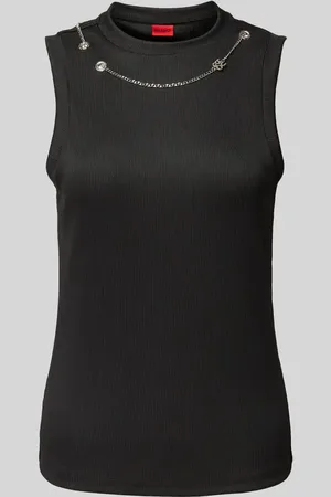 HUGO BOSS Top mit Label-Applikation Modell 