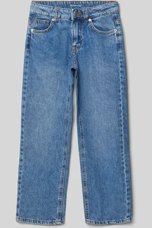 TOM TAILOR Straight Fit Jeans aus reiner Baumwolle und Kontrastnähten in , Größe 164