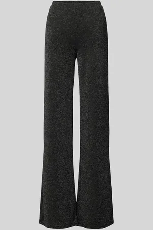 MANGO Flared Cut Hose mit Effektgarn in , Größe S