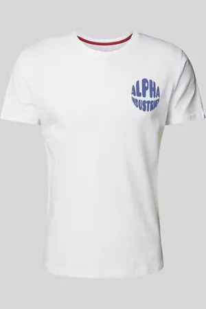 Alpha Industries T-Shirt mit Label-Print in , Größe S