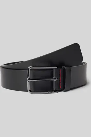 HUGO BOSS Ledergürtel mit Label-Prägung Modell 