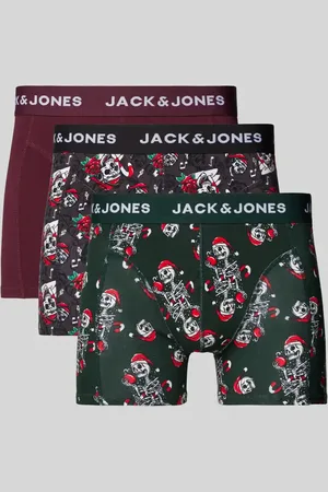 JACK & JONES Trunks mit elastischem Logo-Bund im 3er-Pack in , Größe S