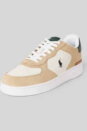 Ralph Lauren Ledersneaker mit Logo-Stitching Modell 
