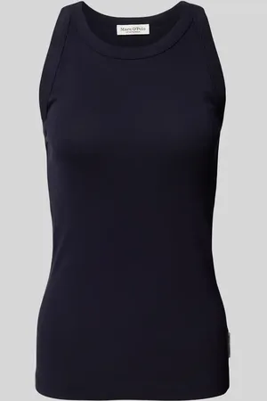 Marc O’ Polo Shaped Fit Tanktop aus Ripp-Jersey mit Rundhalsausschnitt in , Größe XS