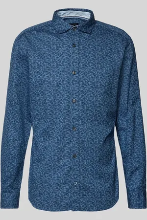 Olymp Slim Fit Freizeithemd aus reiner Baumwolle mit Kentkragen in , Größe S